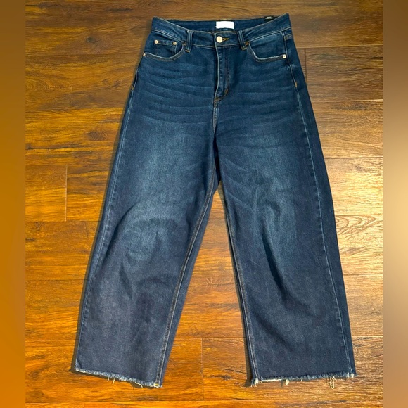 L&M Crafted High Rise, Wide-Leg Crop Jeans - Picture 1 of 9
